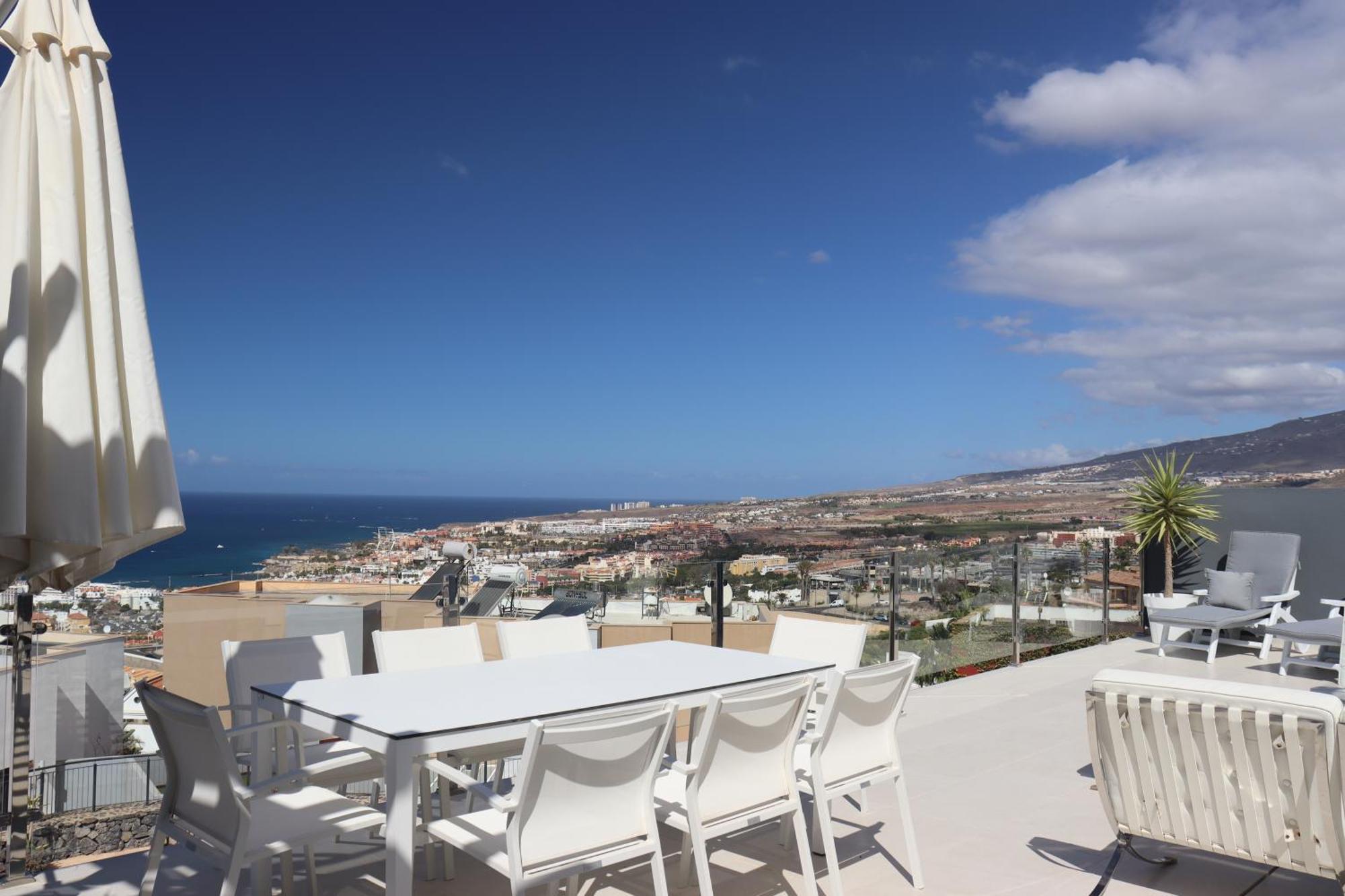 Azure Sky Villa - Panoramic Ocean View, Luxury, San Eugenio Costa Adeje  Exterior foto